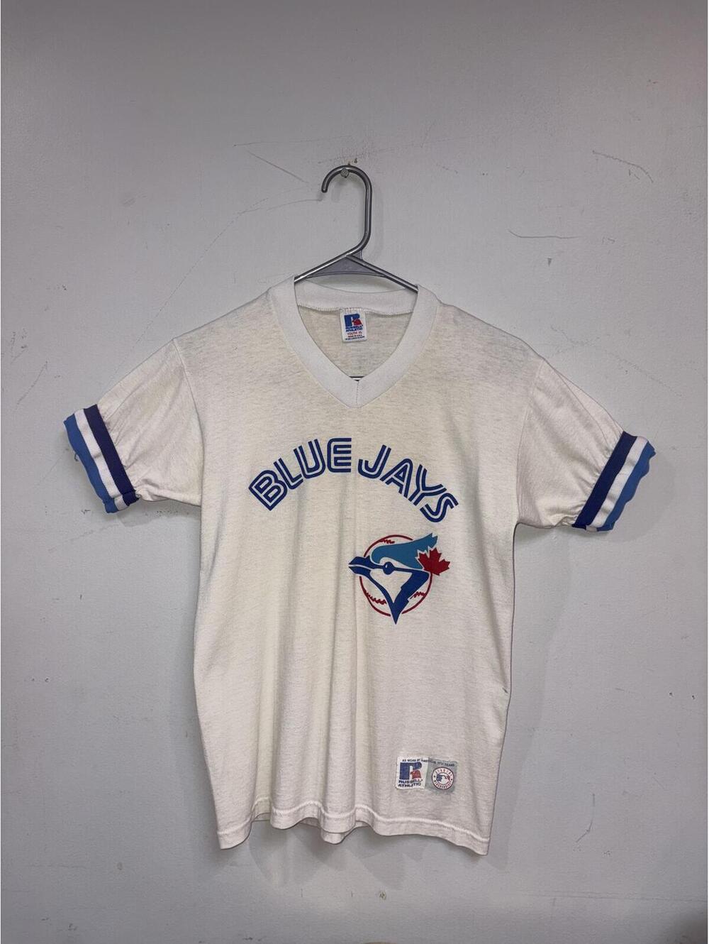 Vintage Russell Athletic Toronto Blue Jays Gilliam Piano #10 Youth XL T-Shirt